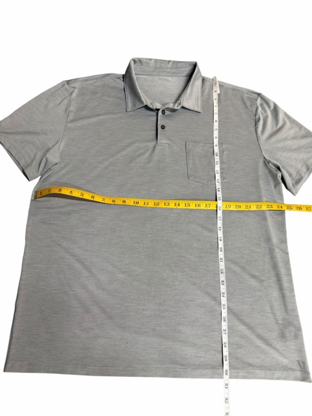 Vuori Performance Polo in Grey Heather Size XXL - Picture 2 of 6
